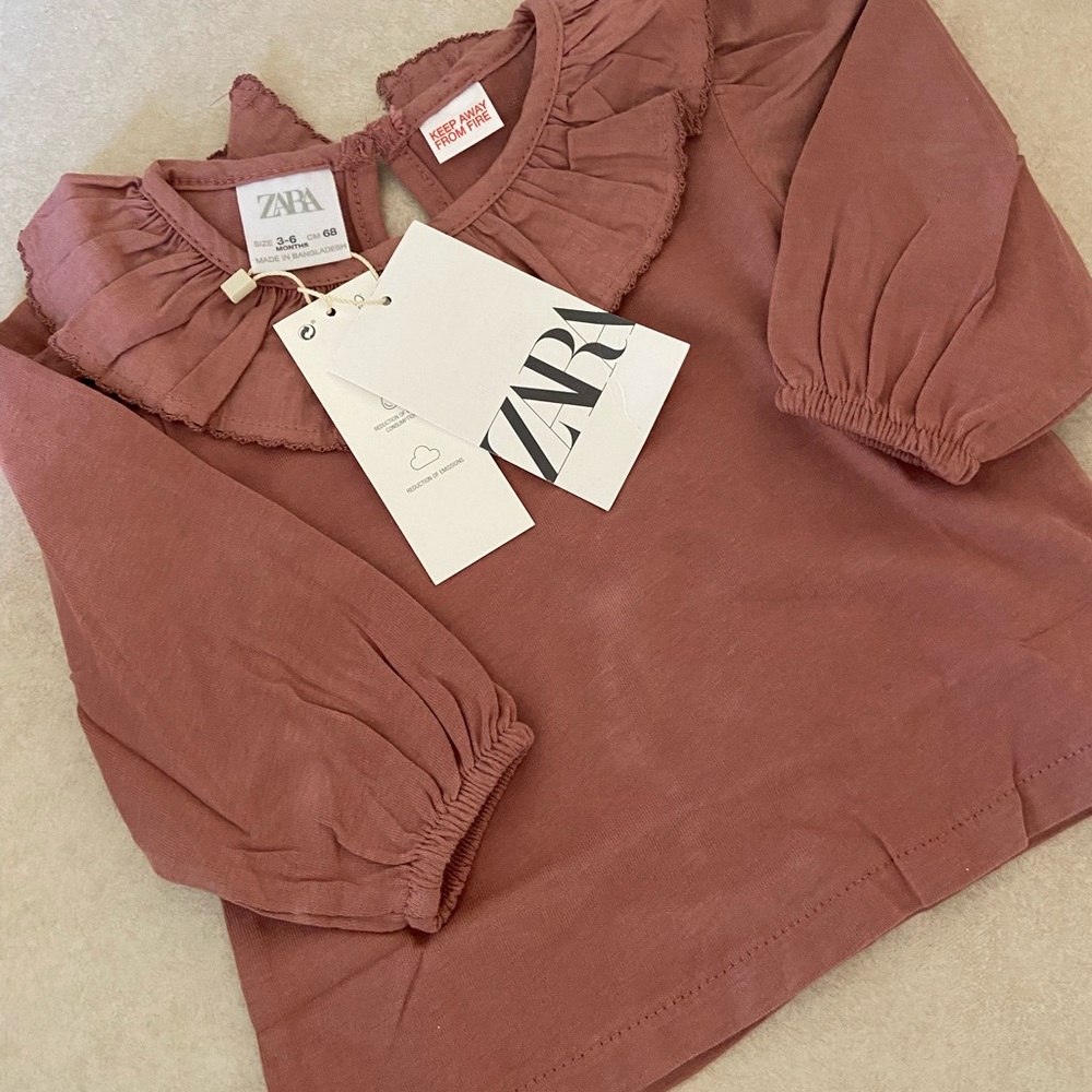 Zara Peter Pan Collar Blouse